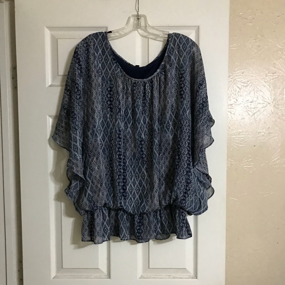 Navy Blue flow top